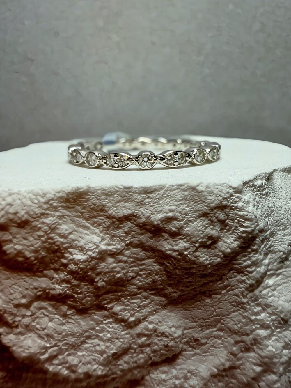 S7 2.74ctw Moissanite Eternity Band 925 Sterling Silver